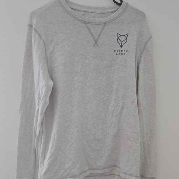 Prince & Fox Other - Prince & Fox Light Gray Long Sleeve Tee